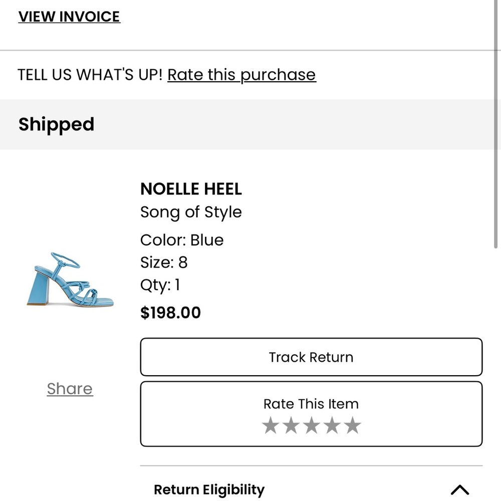 Song of Style Noelle Heel in Blue - Picture 5 of 6